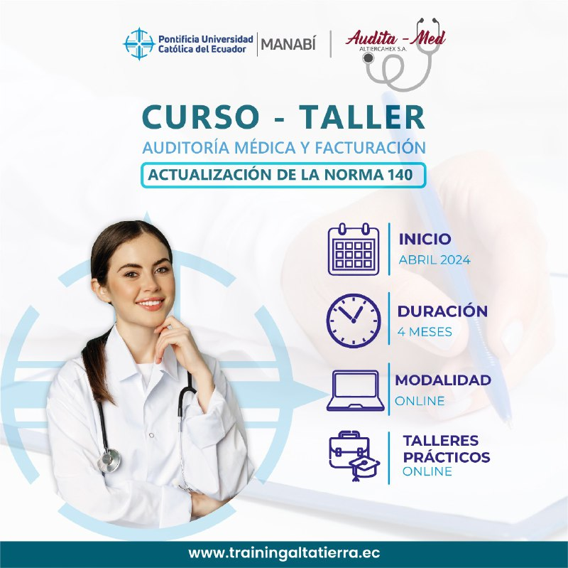 CURSO - TALLER AUDITORÍA MÉDICA Y FACTURACIÓN