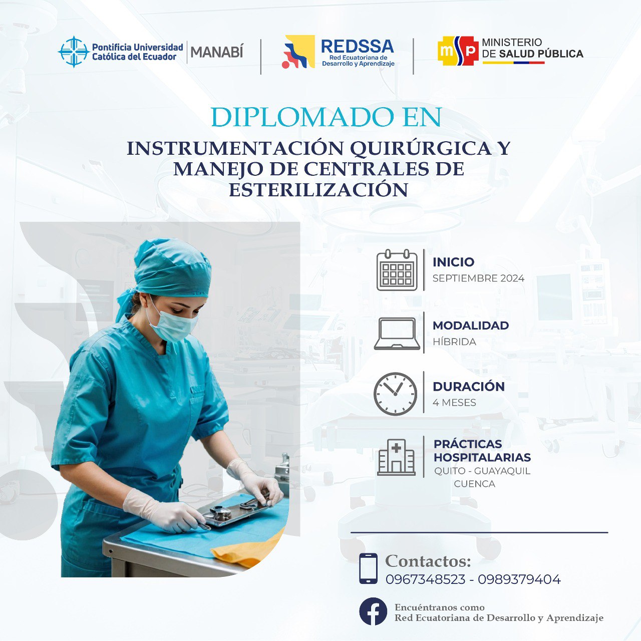 DIPLOMADO EN INSTRUMENTACIÓN QUIRÚRGICA Y MANEJO DE CENTRALES DE ESTERILIZACIÓN