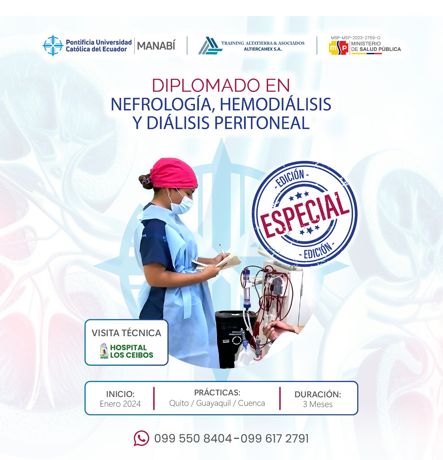 Diplomado en Nefrología, Hemodiálisis y Diálisis Peritoneal PUCEM