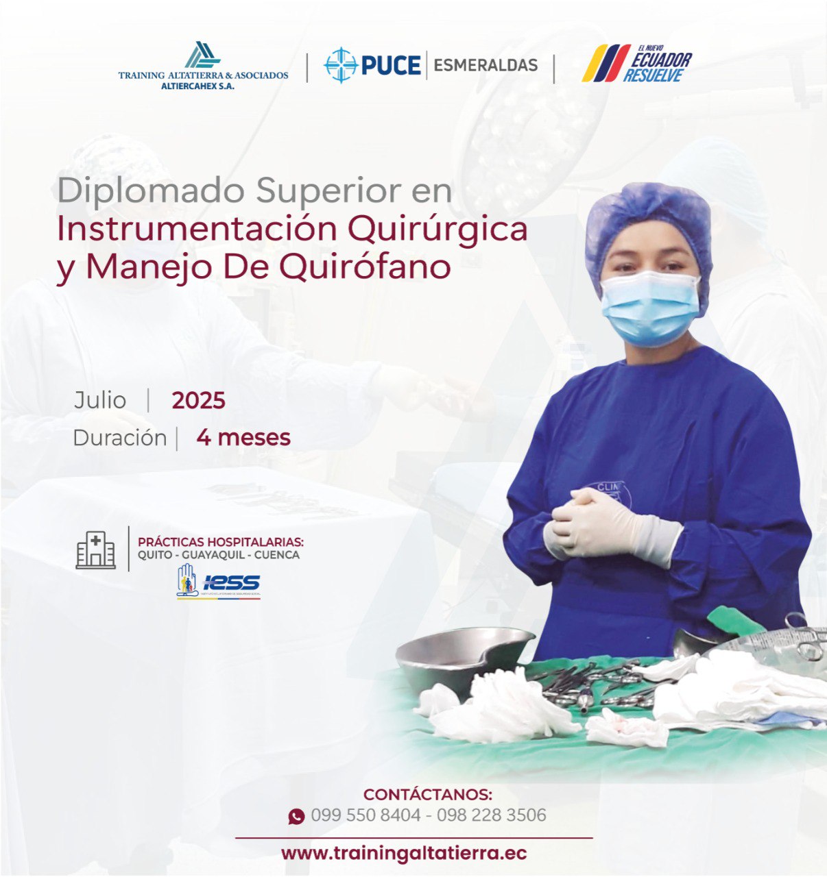 DIPLOMADO SUPERIOR EN INSTRUMENTACIÓN QUIRÚRGICA Y MANEJO DE QUIRÓFANO
